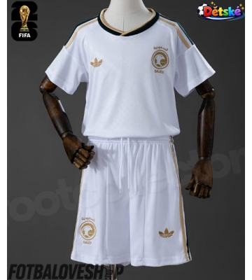 Saúdská Arábie Dětské Venkovní Dres MS 2026 Krátký Rukáv (+ trenýrky)